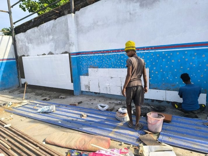 Workshop – Step 3: Wall tiling & roof sheet staging