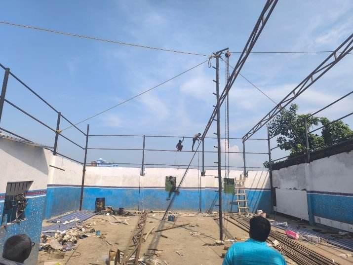 Workshop – Step 4: Column erection begins